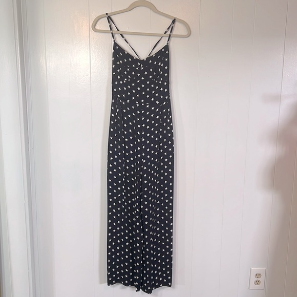 J. Cree wide leg navy jumpsuit - Picture 4 of 11